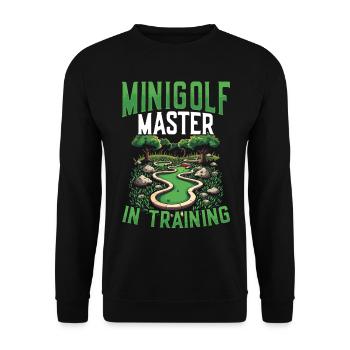 Golf Golf Golf Golf Parcours de Golf - Sweat-shirt Unisexe - noir - Devant - Alina (178cm) & Michal (187cm)