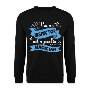 Inspector I Am An Inspector - Unisex Sweatshirt - black - Front - Alina (178cm) & Michal (187cm)