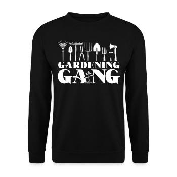 Plant Lover Gardening Friends - Unisex Sweatshirt - black - Front - Alina (178cm) & Michal (187cm)