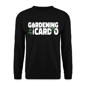 Plant Lover Gardening Gardening Is - Unisex Sweatshirt - black - Front - Alina (178cm) & Michal (187cm)