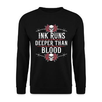 Tattoo Studio Tattoo Artist Tattoo Ideas - Unisex Sweatshirt - black - Front - Alina (178cm) & Michal (187cm)