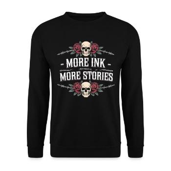 Tattoo Studio Tattoo Artist Tattoo Ideen - Unisex Pullover - Schwarz - Vorne - Alina (178cm) & Michal (187cm)