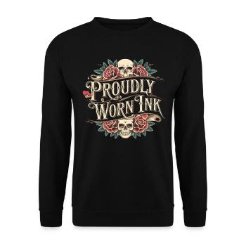 Tattoo Studio Tattoo Artist Tattoo Ideen - Unisex Pullover - Schwarz - Vorne - Alina (178cm) & Michal (187cm)