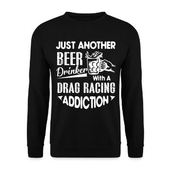 Drag Racing Drag Racing Addiction - Unisex Sweatshirt - black - Front - Alina (178cm) & Michal (187cm)
