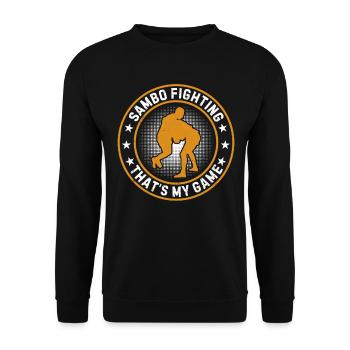 Combat de sambo, c’est mon jeu - Funny Sambo - Sweat-shirt Unisexe - noir - Devant - Alina (178cm) & Michal (187cm)