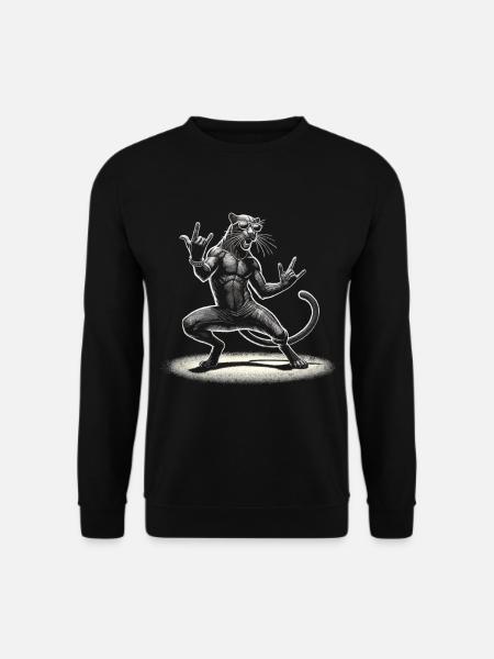 Rock-Panther – Metal and Power - Unisex Sweatshirt - black