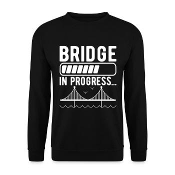 Ingénieur des ponts Construction de ponts - Sweat-shirt Unisexe - noir - Devant - Alina (178cm) & Michal (187cm)