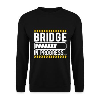 Ingénieur des ponts Construction de ponts - Sweat-shirt Unisexe - noir - Devant - Alina (178cm) & Michal (187cm)