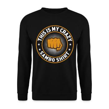 C’est ma chemise folle Sambo Fighter Sambo - Sweat-shirt Unisexe - noir - Devant - Alina (178cm) & Michal (187cm)