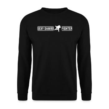 Sambo Arts Martiaux Sambo Fighter - Sambo sexy - Sweat-shirt Unisexe - noir - Devant - Alina (178cm) & Michal (187cm)