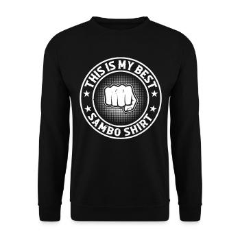 C’est ma meilleure chemise Sambo Fighter Sambo - Sweat-shirt Unisexe - noir - Devant - Alina (178cm) & Michal (187cm)