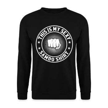 Voici ma chemise sexy Sambo Fighter Sambo - Sweat-shirt Unisexe - noir - Devant - Alina (178cm) & Michal (187cm)