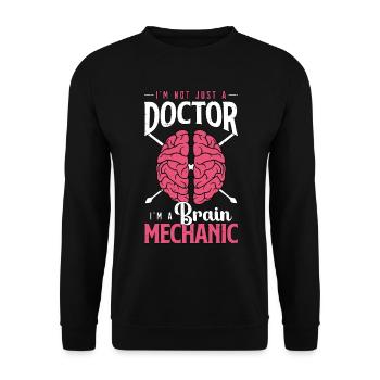 Neurochirurgien Je ne suis pas seulement un médecin, je suis neurologue - Sweat-shirt Unisexe - noir - Devant - Alina (178cm) & Michal (187cm)