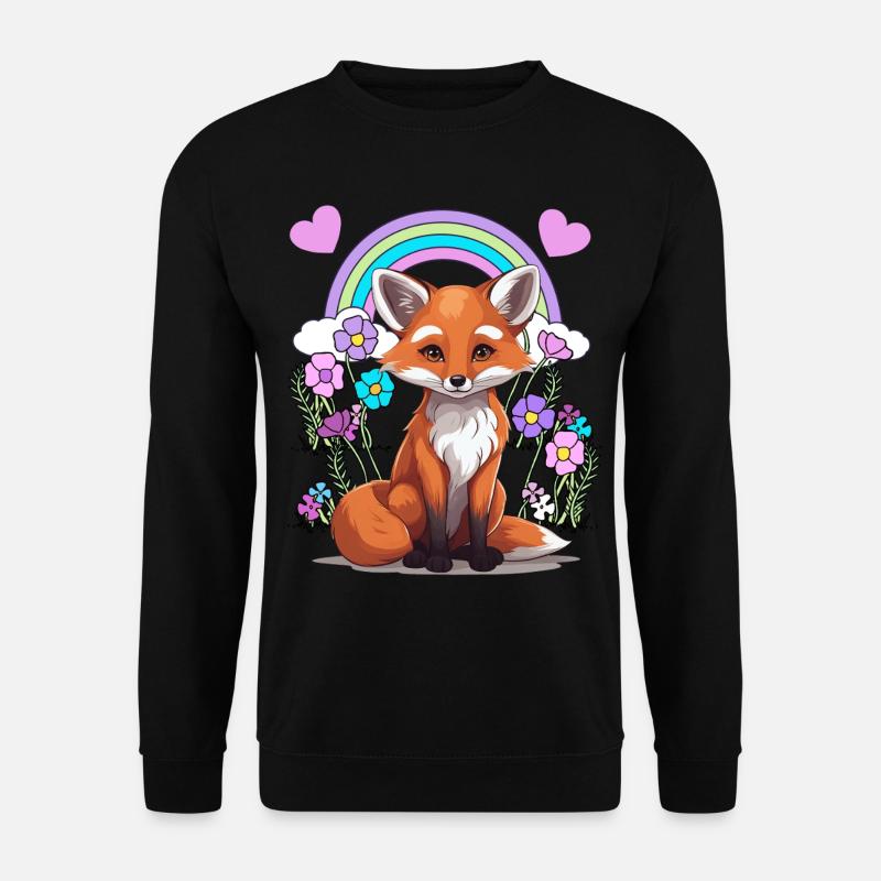 Fuchs - Unisex Pullover - Schwarz