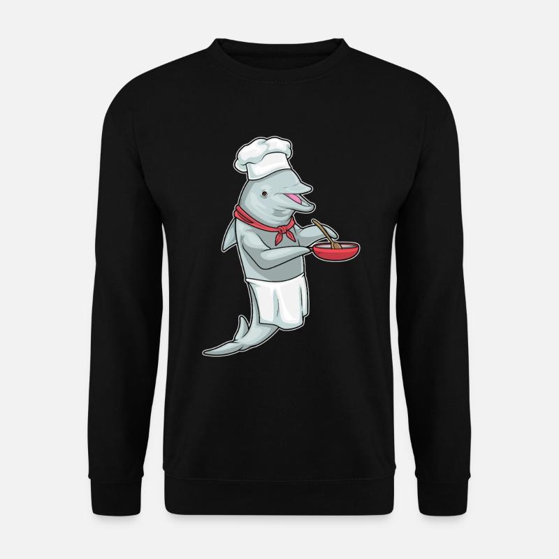 Cuisson à la poêle Dolphin - Sweat-shirt Unisexe - noir