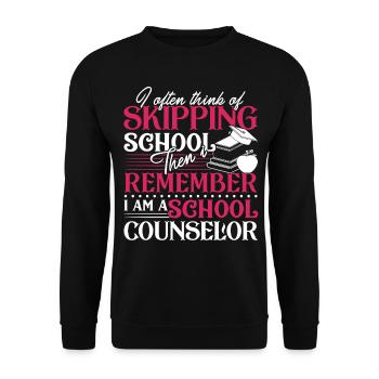 School Counselor I am A School Counselor - Unisex Sweatshirt - black - Front - Alina (178cm) & Michal (187cm)