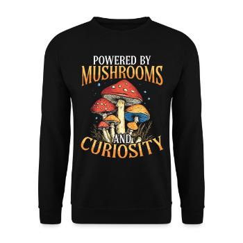 Mushroom Pickers Mushroom Pickers Mushroom Pickers Mushroom Pickers - Unisex Sweatshirt - black - Front - Alina (178cm) & Michal (187cm)