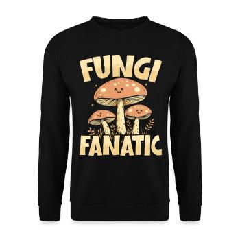 Mushroom Pickers Mushroom Pickers Mushroom Pickers Mushroom Pickers - Unisex Sweatshirt - black - Front - Alina (178cm) & Michal (187cm)