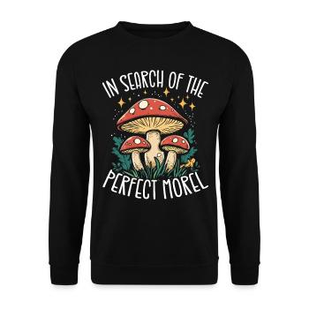 Mushroom Pickers Mushroom Pickers Mushroom Pickers Mushroom Pickers - Unisex Sweatshirt - black - Front - Alina (178cm) & Michal (187cm)