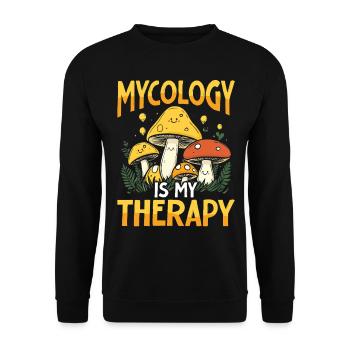 Mushroom Pickers Mushroom Pickers Mushroom Pickers Mushroom Pickers - Unisex Sweatshirt - black - Front - Alina (178cm) & Michal (187cm)