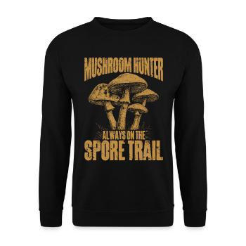 Mushroom Pickers Mushroom Pickers Mushroom Pickers Mushroom Pickers - Unisex Sweatshirt - black - Front - Alina (178cm) & Michal (187cm)