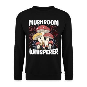 Mushroom Pickers Mushroom Pickers Mushroom Pickers Mushroom Pickers - Unisex Sweatshirt - black - Front - Alina (178cm) & Michal (187cm)