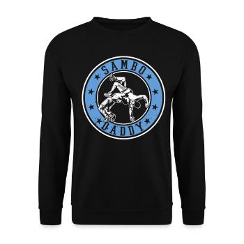Sambo Daddy Sambo Combattant Daddy Sambo Lutteur - Sweat-shirt Unisexe - noir - Devant - Alina (178cm) & Michal (187cm)