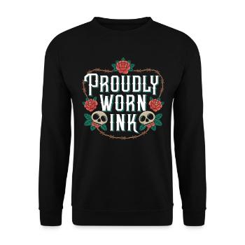 Tattoo Studio Tattoo Artist Tattoo Ideen - Unisex Pullover - Schwarz - Vorne - Alina (178cm) & Michal (187cm)