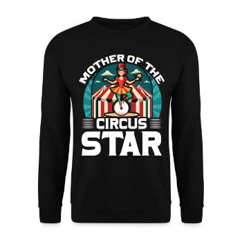 Mère de l’étoile du cirque - Sweat-shirt Unisexe - noir - Devant - Alina (178cm) & Michal (187cm)