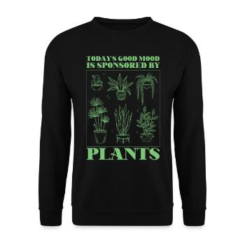 Plant Lover Gardening Today's Good - Unisex Pullover - Schwarz - Vorne - Alina (178cm) & Michal (187cm)