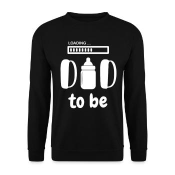 drôle papa être design papa disant - Sweat-shirt Unisexe - noir - Devant - Alina (178cm) & Michal (187cm)