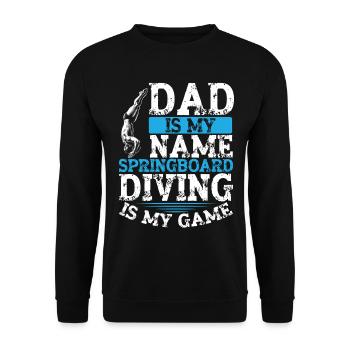 Springboard Diving Diving Diving Divers - Unisex Sweatshirt - black - Front - Alina (178cm) & Michal (187cm)