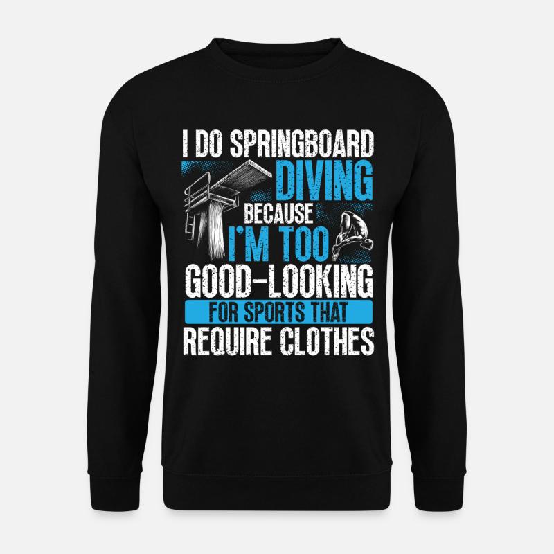 Tremplin Plongée Plongée Plongeurs - Sweat-shirt Unisexe - noir