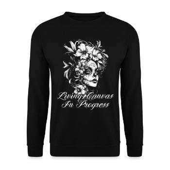 Tattoo Studio Tattoo Artist Tattoo Ideas - Unisex Sweatshirt - black - Front - Alina (178cm) & Michal (187cm)