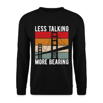 Bridge Engineer Bridge Construction - Unisex Sweatshirt - black - Front - Alina (178cm) & Michal (187cm)
