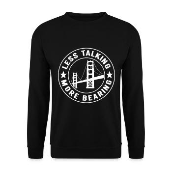 Bridge Engineer Bridge Construction - Unisex Sweatshirt - black - Front - Alina (178cm) & Michal (187cm)
