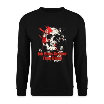 Tattoo Studio Tattoo Artist Tattoo Ideas - Unisex Sweatshirt - black - Front - Alina (178cm) & Michal (187cm)
