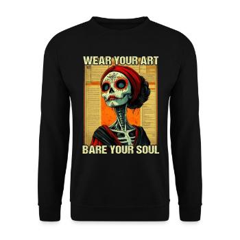 Tattoo Studio Tattoo Artist Tattoo Ideen - Unisex Pullover - Schwarz - Vorne - Alina (178cm) & Michal (187cm)