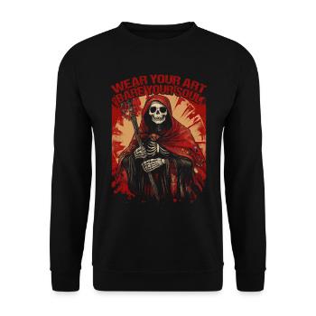 Tattoo Studio Tattoo Artist Tattoo Ideas - Unisex Sweatshirt - black - Front - Alina (178cm) & Michal (187cm)