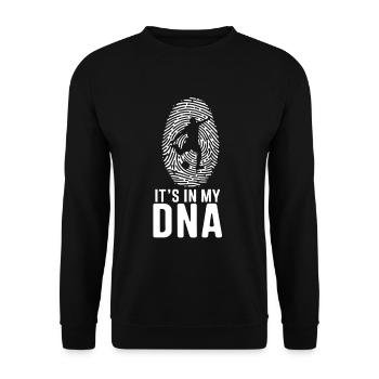 It’s in My DNA – Fußball - Unisex Pullover - Schwarz - Vorne - Alina (178cm) & Michal (187cm)