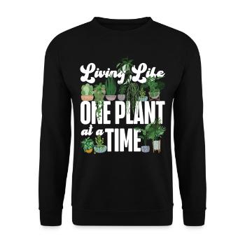 Amoureux des plantes Jardinage Vie vivante - Sweat-shirt Unisexe - noir - Devant - Alina (178cm) & Michal (187cm)