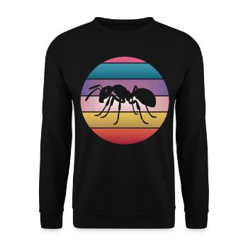 Ant Retro Vintage Ant Keeping Ant Costume Women - Unisex Pullover - Schwarz - Vorne - Alina (178cm) & Michal (187cm)