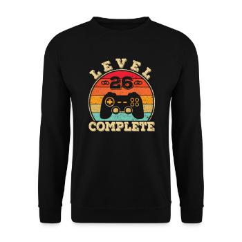 26th Wedding Anniversary 26 Years of Marriage Jade Wedding - Unisex Sweatshirt - black - Front - Alina (178cm) & Michal (187cm)