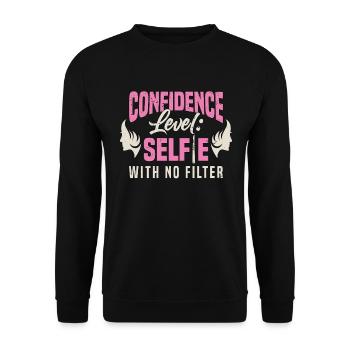 Plastic Surgery Confidence Level Cosmetic Nurse - Unisex Pullover - Schwarz - Vorne - Alina (178cm) & Michal (187cm)