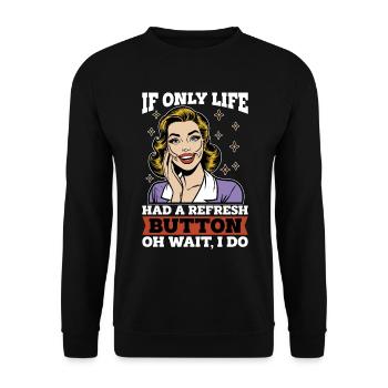 Plastic Surgery If Only Life Had Cosmetic Surgeon - Unisex Sweatshirt - black - Front - Alina (178cm) & Michal (187cm)
