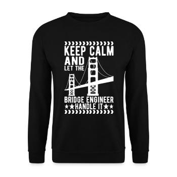 Ingénieur des ponts Construction de ponts - Sweat-shirt Unisexe - noir - Devant - Alina (178cm) & Michal (187cm)