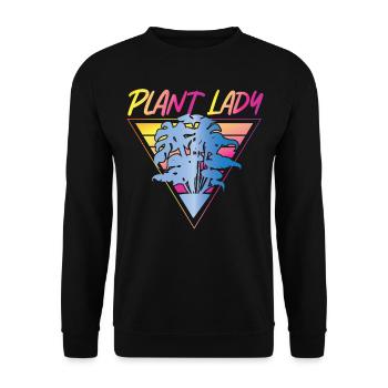 Plant Lover Gardening Mom Monstera - Unisex Pullover - Schwarz - Vorne - Alina (178cm) & Michal (187cm)