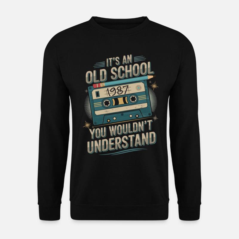 Music, Cassettes & 1987 - Unisex Sweatshirt - black