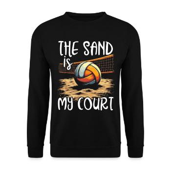 Beach Volleyball Volleyball Volleyball Players - Unisex Sweatshirt - black - Front - Alina (178cm) & Michal (187cm)