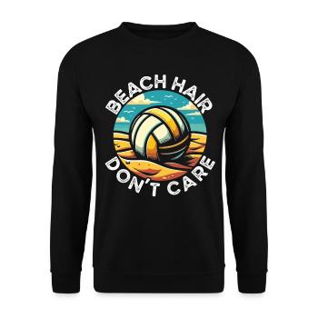 Beach Volleyball Volleyball Volleyball Players - Unisex Sweatshirt - black - Front - Alina (178cm) & Michal (187cm)